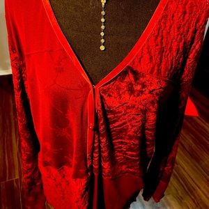 J Jill Velour Cardigan. Size Extra L.